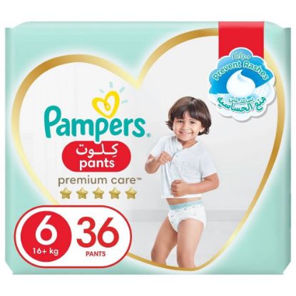 Picture of Pampers Premium Baby Care Pants Size 6 16+Kg 36's