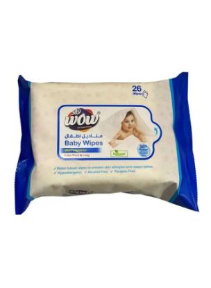 Picture of Wow Baby Wipes Mild Fragrance 26's