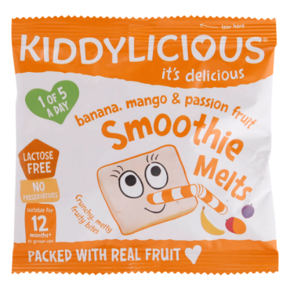 Picture of Kiddylicious Baby Food Cruncy Mellty Fruity Bites Fruits 6gm