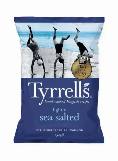 Picture of Tyrrells Lightly Sea Salted Chips 150gm