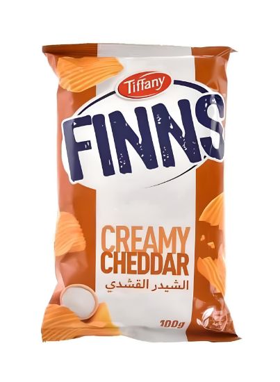 Picture of Tiffany Finns Creamy Cheddar Chips 100gm