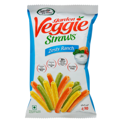 Picture of Sensible Portions Garden Veggie Straws Zesty Ranch Chips 30gm