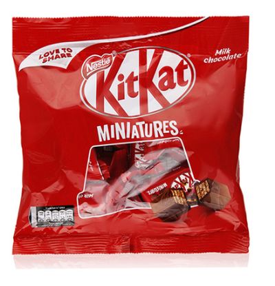 Picture of Nestle Kit Kat Miniature Milk Chocolates 110gm