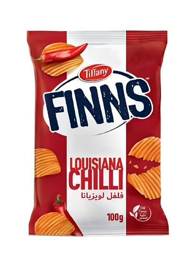 Picture of Tiffany Finns Louisiana Chilli Chips 100gm