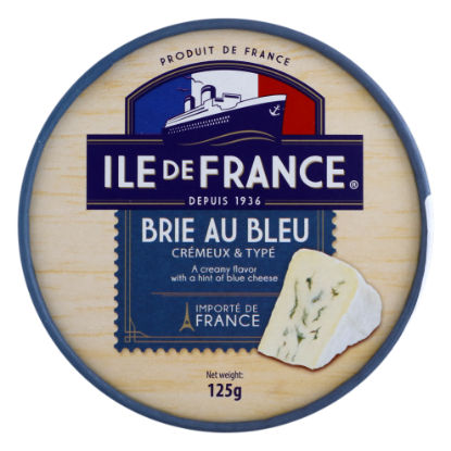 Picture of Ile De France Brie au Bleu Cheese 125gm