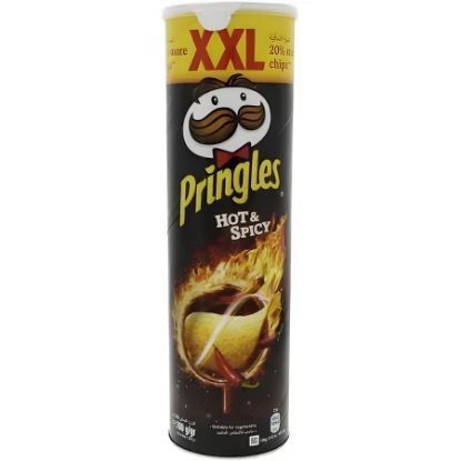 Picture of Pringles Hot & Spicy Chips 200gm