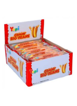 Picture of Yupi Gummy Hotdog Candy 24x32gm