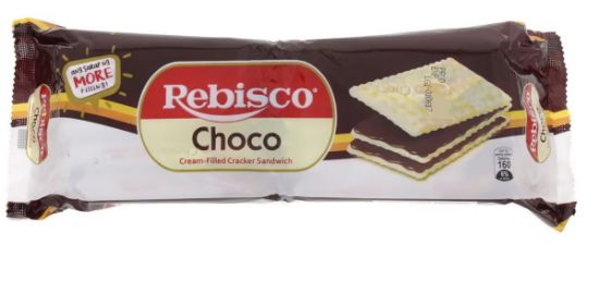 Picture of Rebisco Choco Sandwich Cream Filled Cracker Pack of 10, 32gm