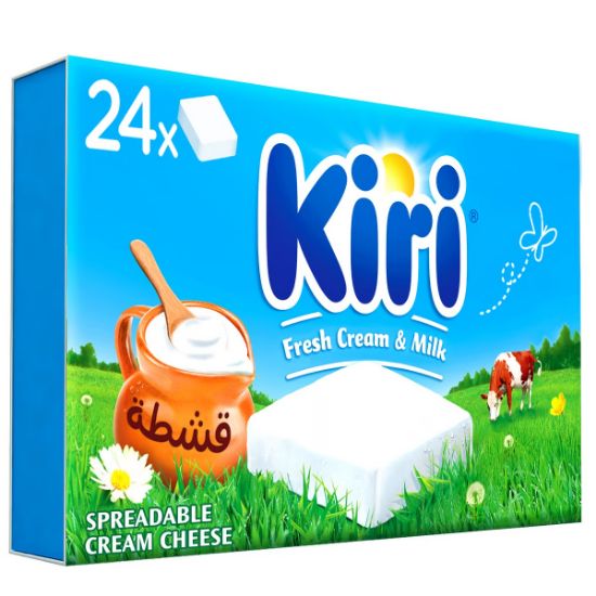 Picture of Kiri Spreadable Cream Cheese Squares 24 Portion, 432gm