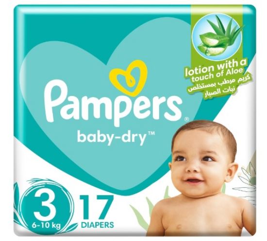 Picture of Pampers Baby Dry Diaper Medium Size 3 6-10kg 17's