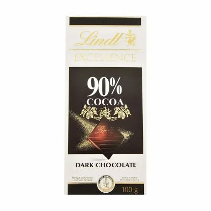 Picture of Lindt Excellence Dark Chocolate 90% Cocoa 100gm