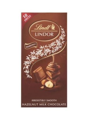 Picture of Lindt Lindor 18 Individual Piece Hazelnut Milk Chocolate 100gm