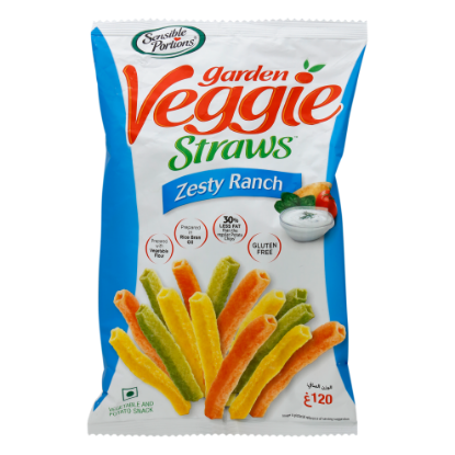 Picture of Sensible Portions Garden Veggie Straws Zesty Ranch Chips 120gm