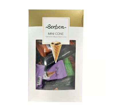 Picture of Sorbon Chocolate Mini Cone Rainbow Mixed 350gm