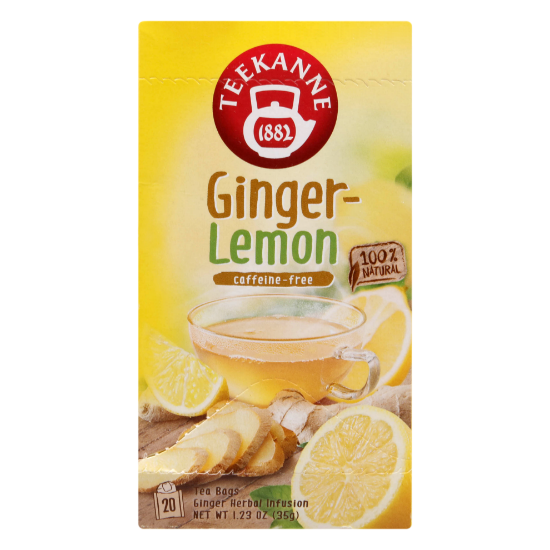 Picture of Teekanne Ginger Lemon Caffeine Free 20's Tea Bags