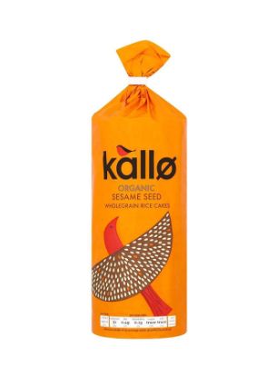 Picture of Kallo Organic Rice Cake Sesame Seed Wholegrain 130gm