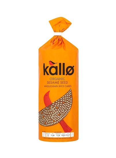 Picture of Kallo Organic Rice Cake Sesame Seed Wholegrain 130gm