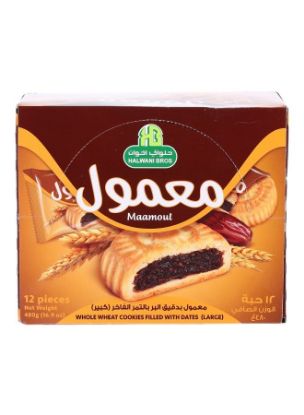 Picture of Halwani Maamoul Dates With Wheat Cookies 12x40gm