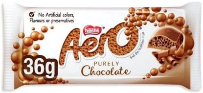 Picture of Nestle Aero Purely Chocolate Bar 36gm