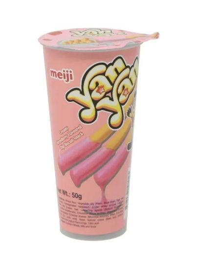 Picture of Meiji Yan Yan Creamy Strawberry Dip Biscuit 50gm