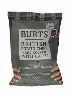 Picture of Burts British Potato Chips Sea Salt & Crushed Peppercorns 40gm