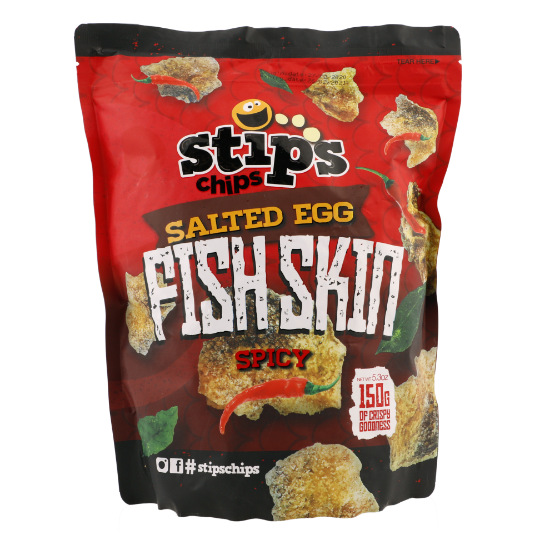 Picture of Stips Chips Salted Egg Fish Skin Spicy 150gm