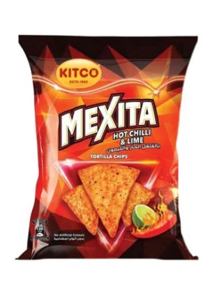 Picture of Kitco Mexita Hot Chilli & Lime Tortilla Chips 40gm