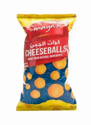 Picture of maya's Cheese Balls Corn Snacks 15gm