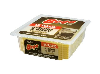 Picture of Bega Cheese Slice Strong & Bitey, 250gm