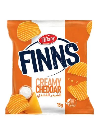 Picture of Tiffany Finns Creamy Cheddar Chips 15gm