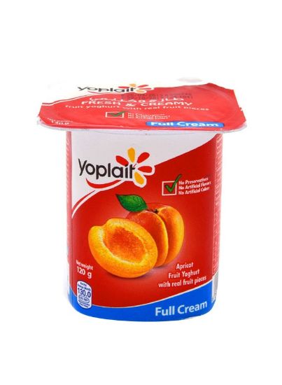 Picture of Yoplait Apricot Yoghurt Full Cream 120gm