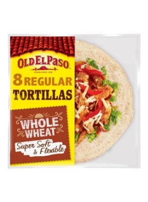 Picture of Old El Paso Wrap Tortillas Whole Wheat 326gm