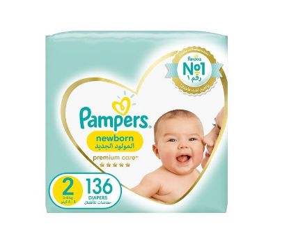 Picture of Pampers Diapers Premcare Super Size 2 136'S