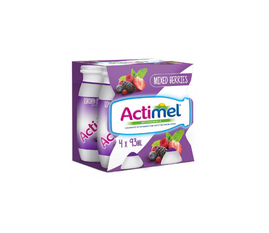 Picture of Actimel Mixed Berries Dairy Drink Multi Pack, 4x93ml