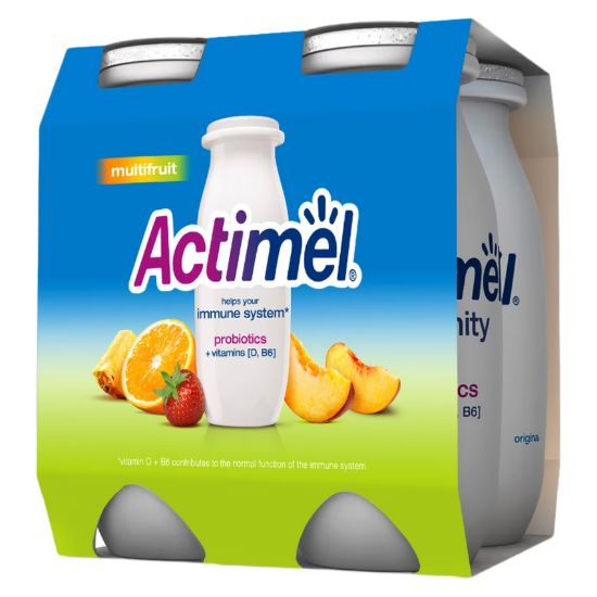 Picture of Actimel Multifruits Dairy Milk Multi Pack, 4x93ml