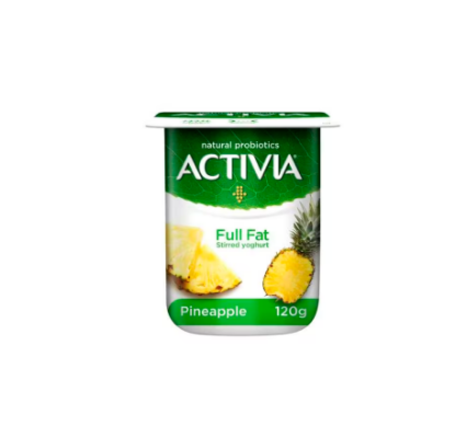 Picture of Activia Full Fat Pineapple Stirred Yoghurt 120gm