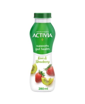 Picture of Activia Kiwi & Strawberry Yogurt, 280ml