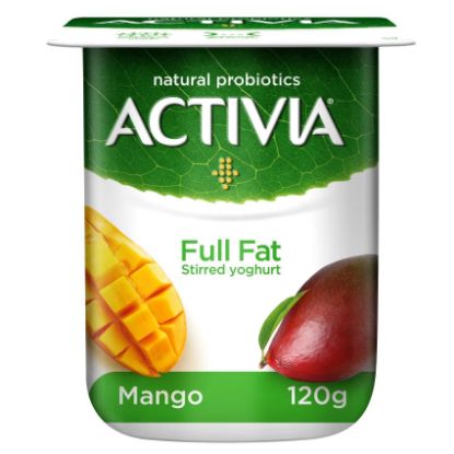 Picture of Activia Stirred Yoghurt Full Fat Mango 120gm