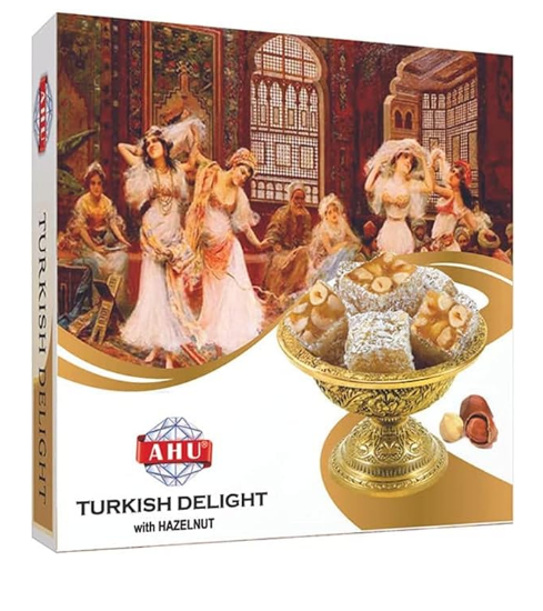 Picture of AHU Turkish Delight With Hazelnut 250gm