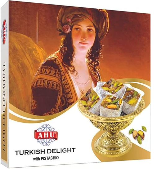 Picture of AHU Turkish Delight With Pistachio 400gm