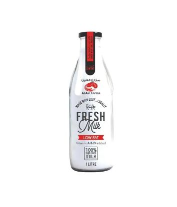 Picture of Al Ain Low Fat Fresh Milk Glass Bottle, 1ltr