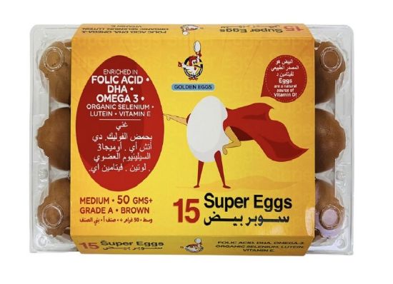 Picture of Al Jazira Super Eggs Brown Medium 15pc