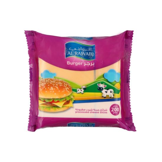 Picture of Al Rawabi Burger Cheese Slices, 200gm