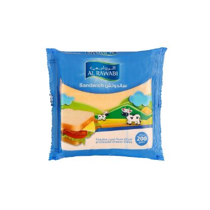 Picture of Al Rawabi Cheese Slices for Sandwich, 200gm