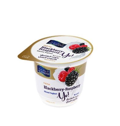 Picture of Al Rawabi Full Fat Blackberry & Raspberry Yoghurt, 130gm