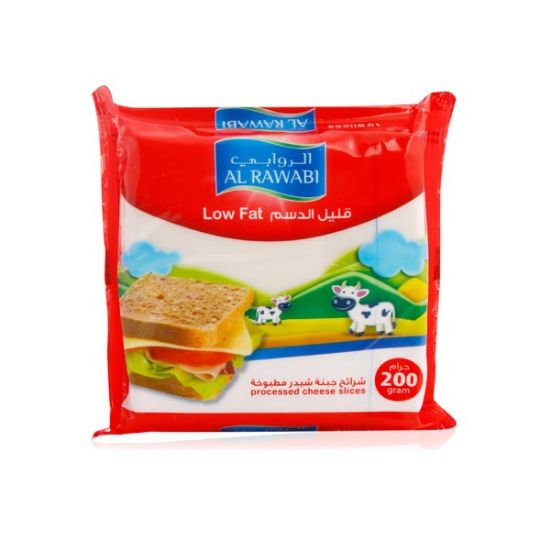 Picture of Al Rawabi Low Fat Processed Cheese 10's Slices, 200gm