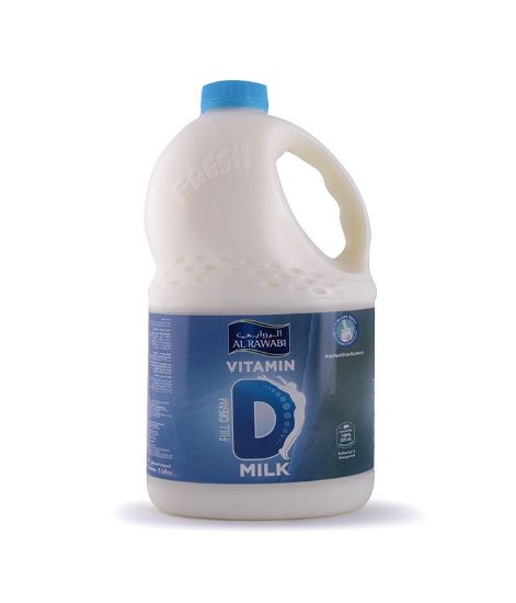 Picture of Al Rawabi Milk Vitamin D Full Fat 2ltr