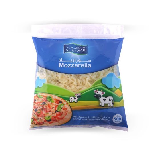 Picture of Al Rawabi Shredded Mozzarella Cheese, 500gm