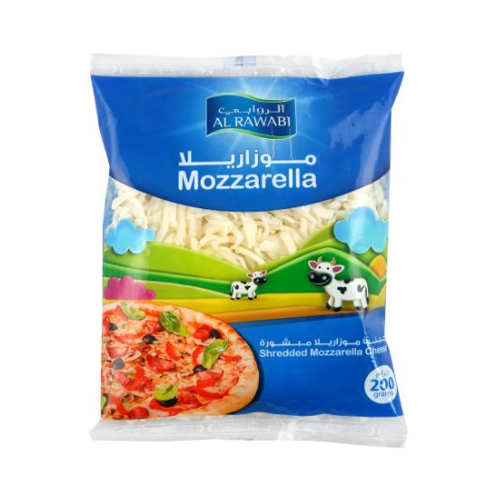 Picture of Al Rawabi Shredded Mozzarella Cheese 200gm