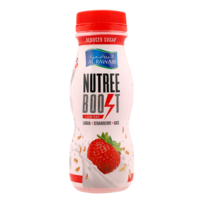 Picture of Al Rawabi Nutree Boost Laban With Strawberry & Oats, 200ml